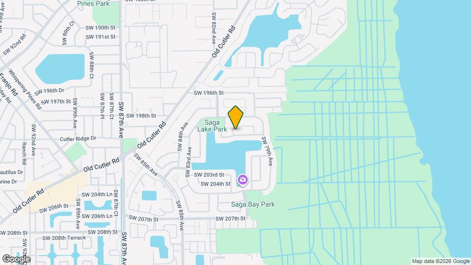 8013 SW 199th Terrace Map and Location Details