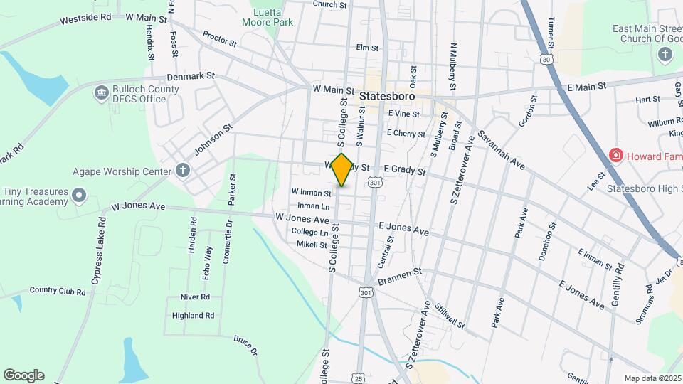 214 S College St Map and Location Details