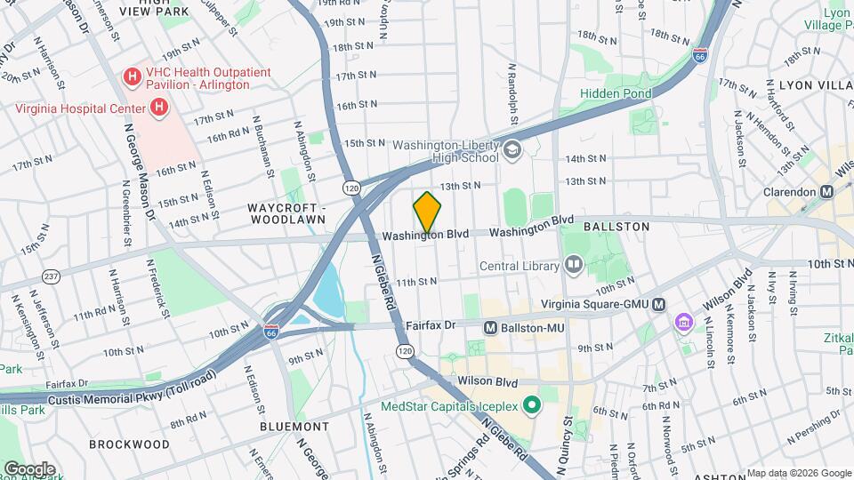 4410 Washington Blvd Map and Location Details