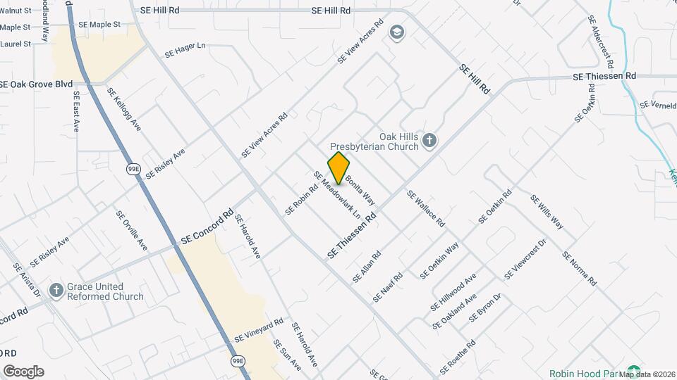 15418 SE Meadowlark Ln Mapa y Detalles de la Ubicación