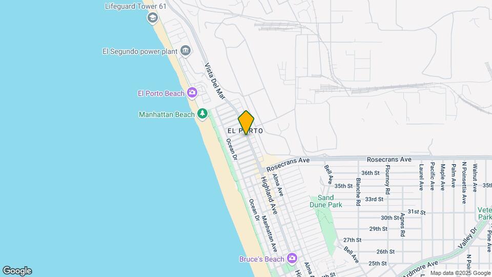 Manhattan Beach Motel Map and Location Details