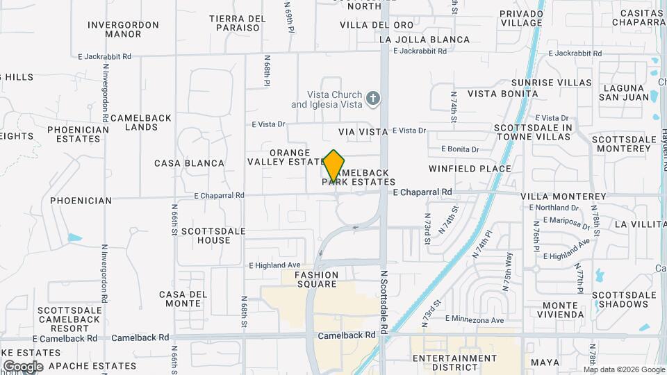 7026 E Chaparral Rd, Unit SI ID1558649P Map and Location Details