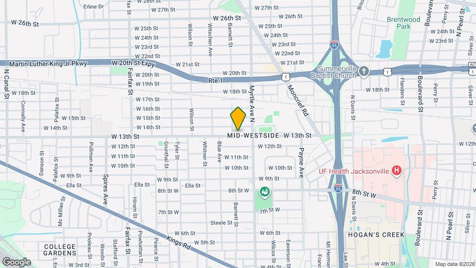 1355 W 13th St Map and Location Details