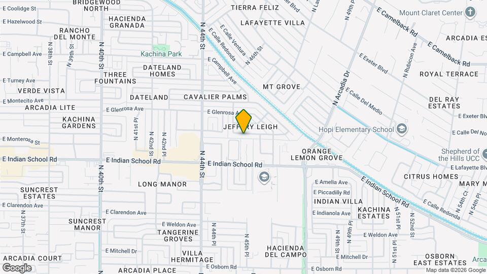 4533 E Devonshire Ave Map and Location Details