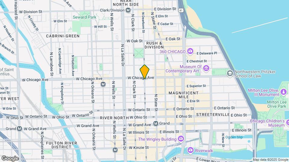 746 N Dearborn St Map and Location Details