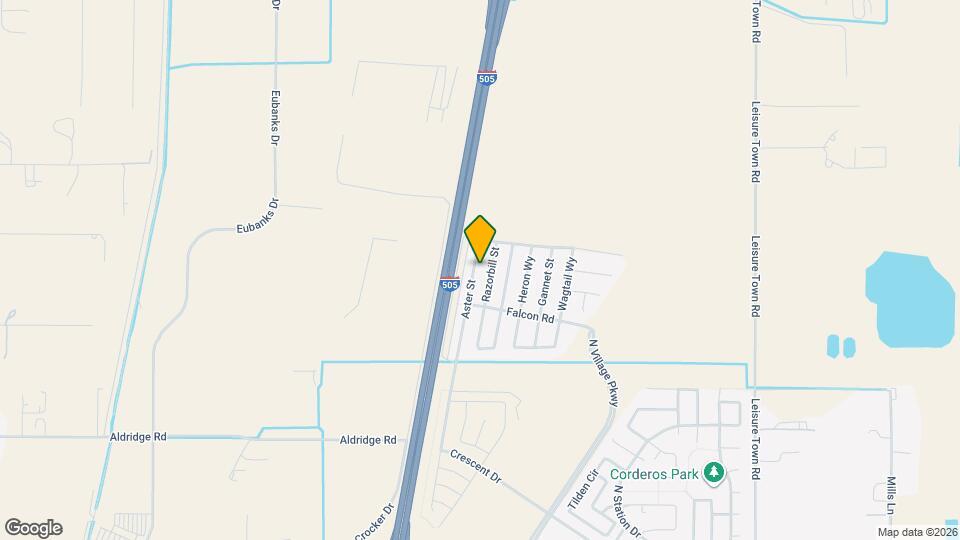 501 Aster St Map and Location Details