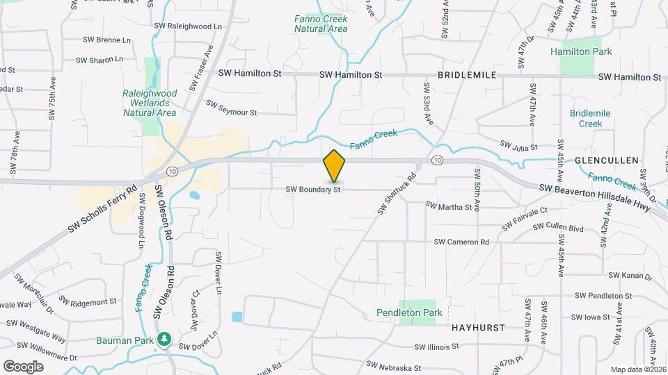 5819 SW Boundary St Map and Location Details