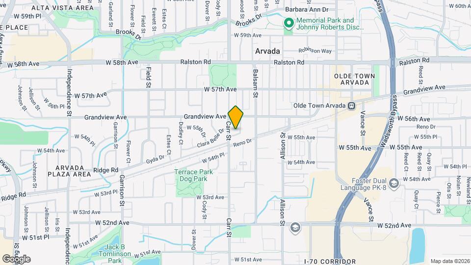 5525 Brentwood St Map and Location Details