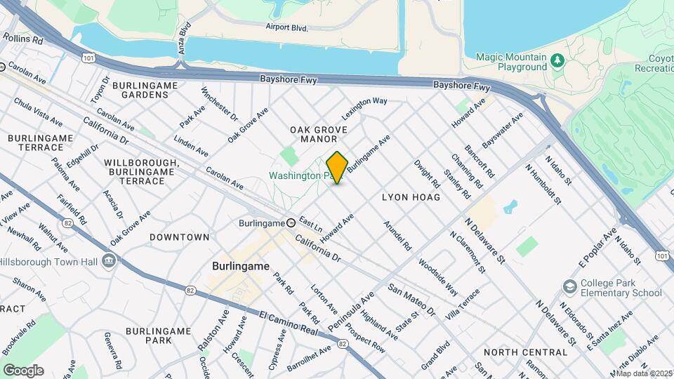 815 Burlingame Ave Map and Location Details