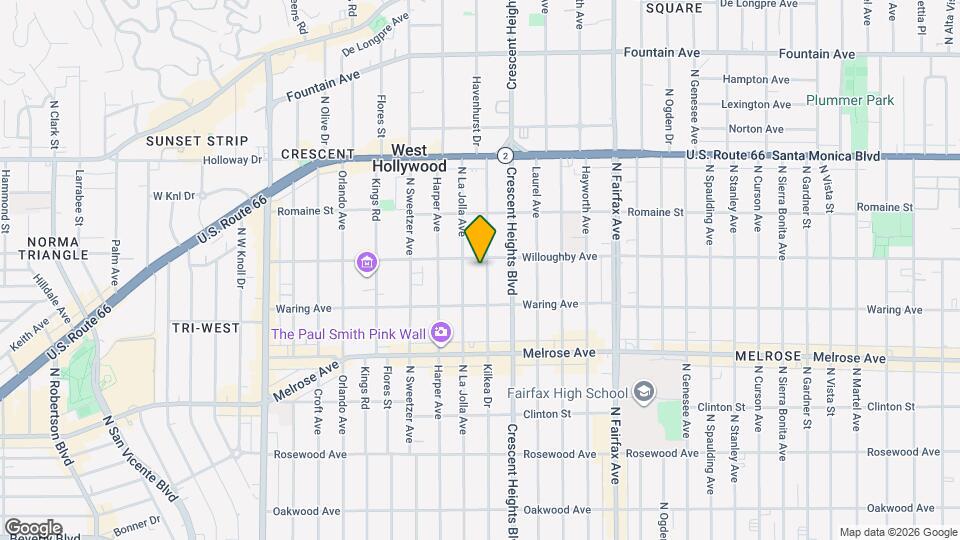 845 N Kilkea Dr Map and Location Details