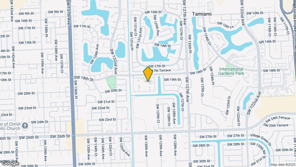 12979 SW 19th Terrace Map and Location Details