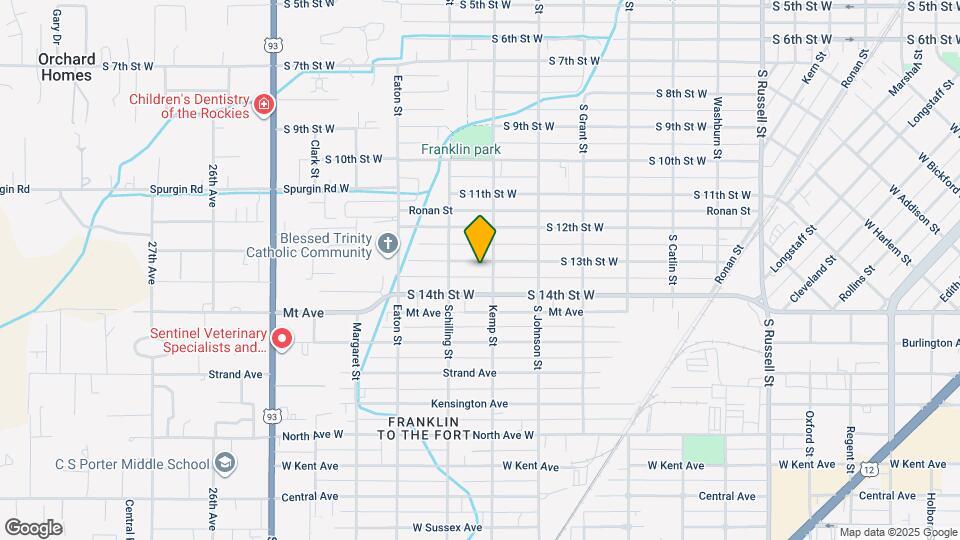 2103 S 13th St W Map and Location Details