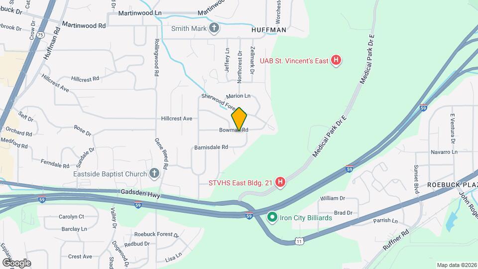 1153 Bowman Rd Map and Location Details