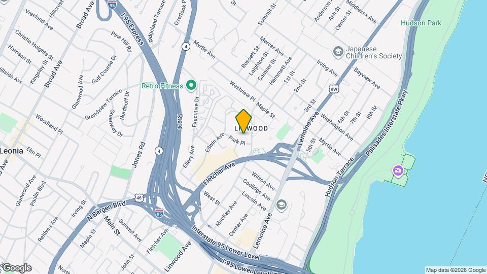 411 Park Pl, Unit 3H Map and Location Details