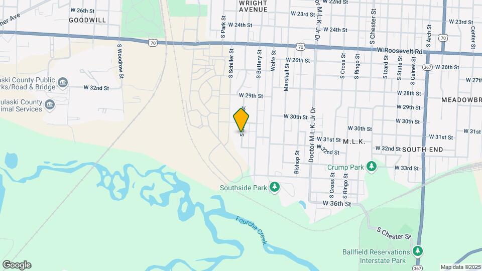 3200 S Summit St Map and Location Details