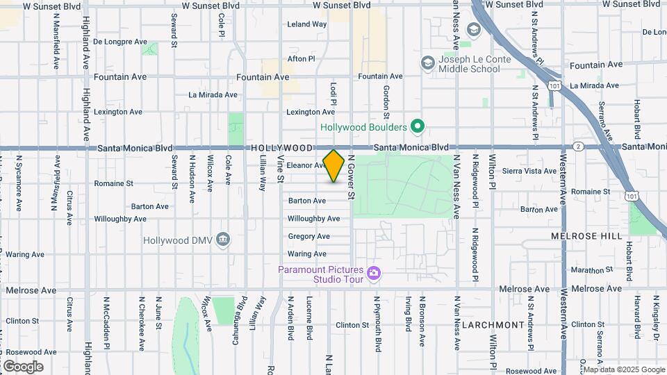 6032 Romaine St Map and Location Details