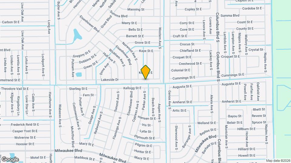 1014 Lakeside Dr Map and Location Details