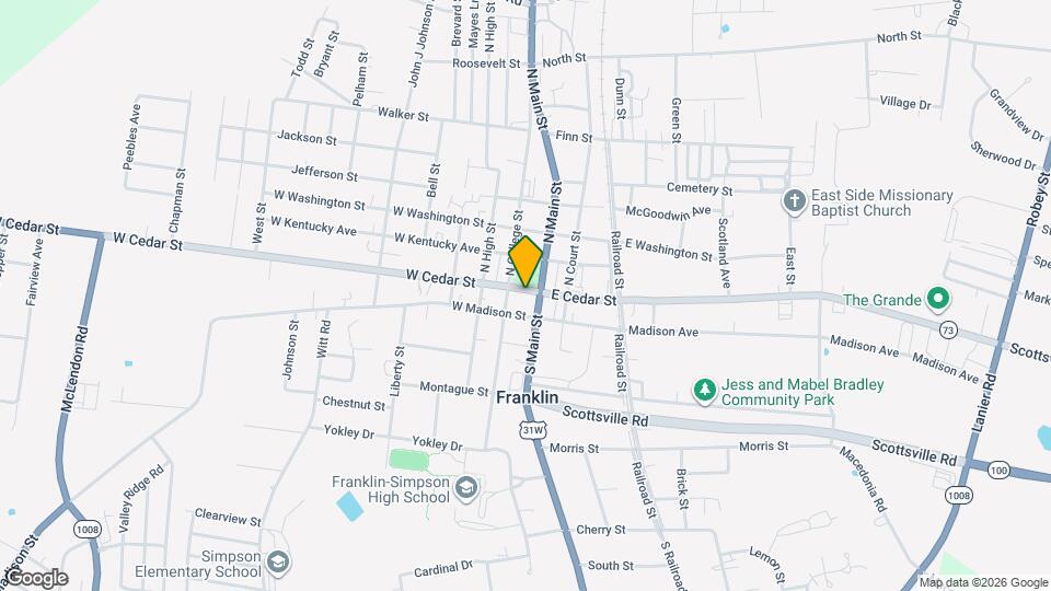 109 Cedar St Map and Location Details