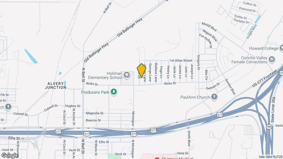 1206 Elmo Ln Map and Location Details