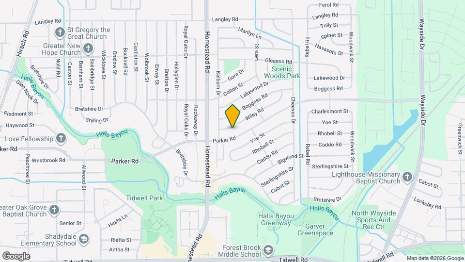 7222 Wiley Rd Map and Location Details