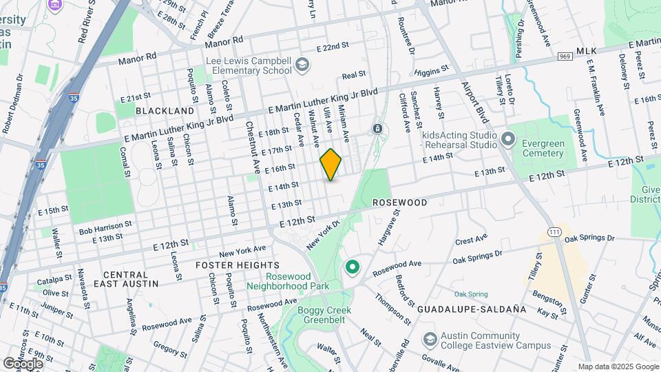 1307 Walnut Ave Map and Location Details