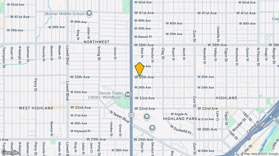 2908 W 35th Ave Map and Location Details