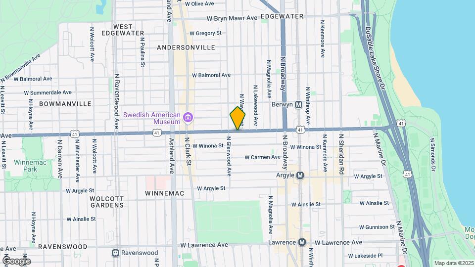 1341 W Foster Ave Mapa y Detalles de la Ubicación