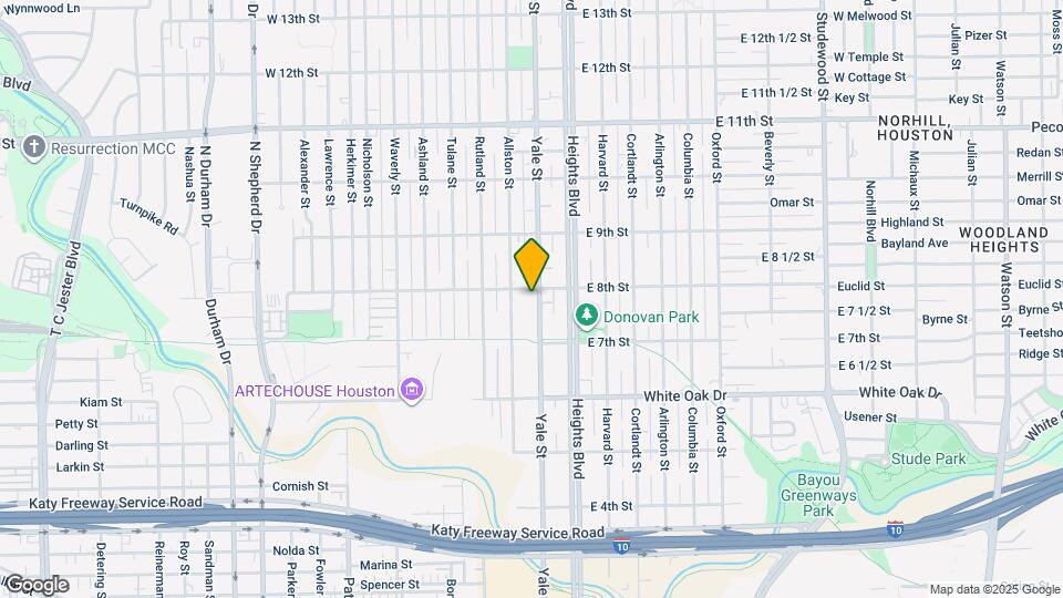 737 Yale St Map and Location Details