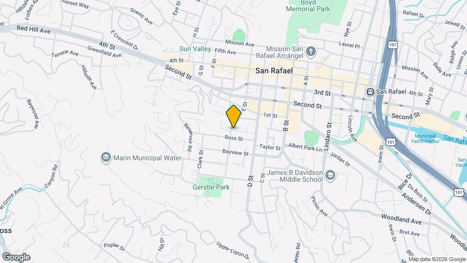 212 Marin St Map and Location Details