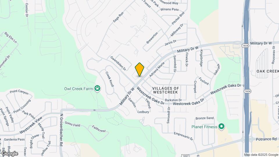 1218 Crossing Oaks Map and Location Details