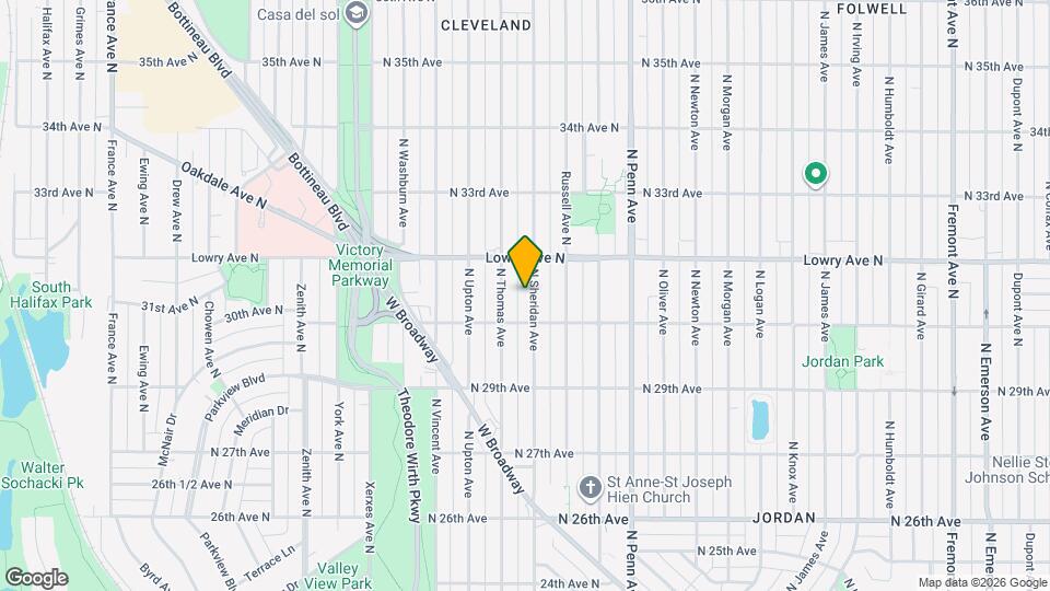 3023 N Sheridan Ave Map and Location Details