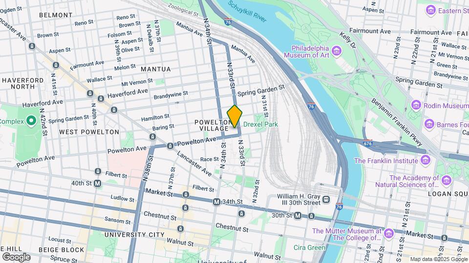 3307 Powelton Ave Map and Location Details