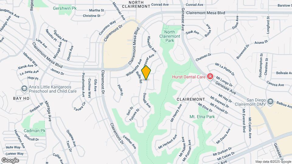 4550 Donald Ave Map and Location Details