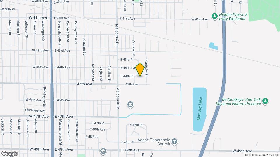 1025 E 44th Pl Map and Location Details