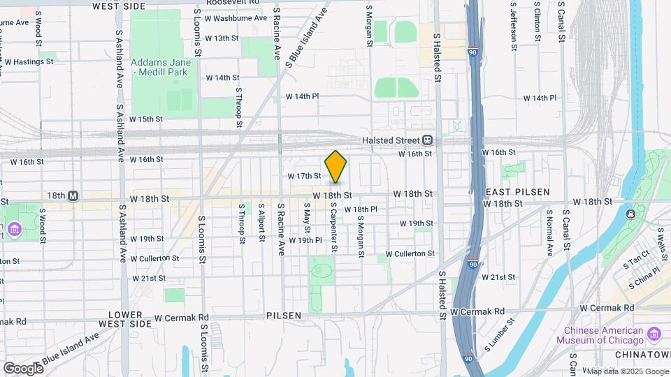 1040 W 18th St Map and Location Details