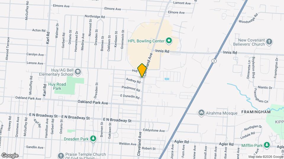 3257 Cleveland Ave Map and Location Details