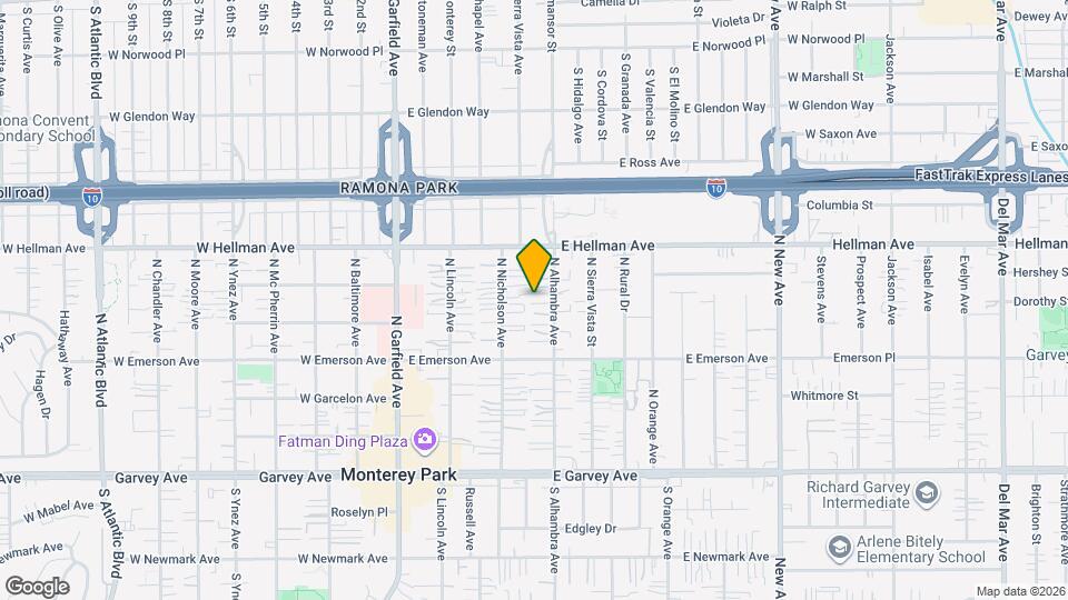 525 N Alhambra Ave Map and Location Details