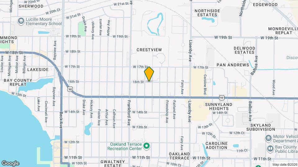 1905 W 16th St Map and Location Details