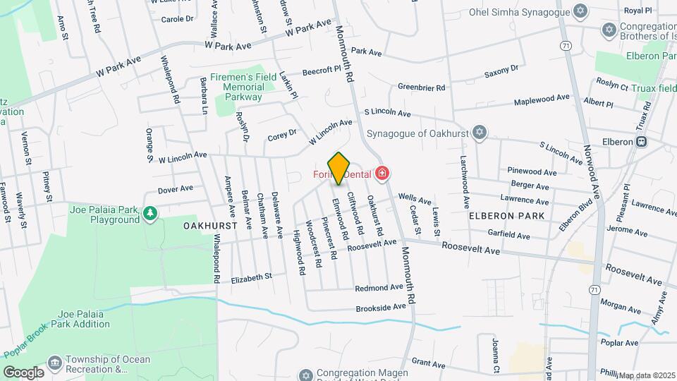 185 Elmwood Rd Map and Location Details