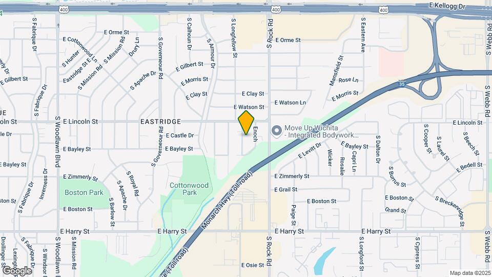940 S Longfellow Ln Map and Location Details