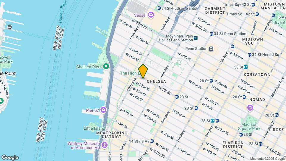 448 W 23rd St Map and Location Details