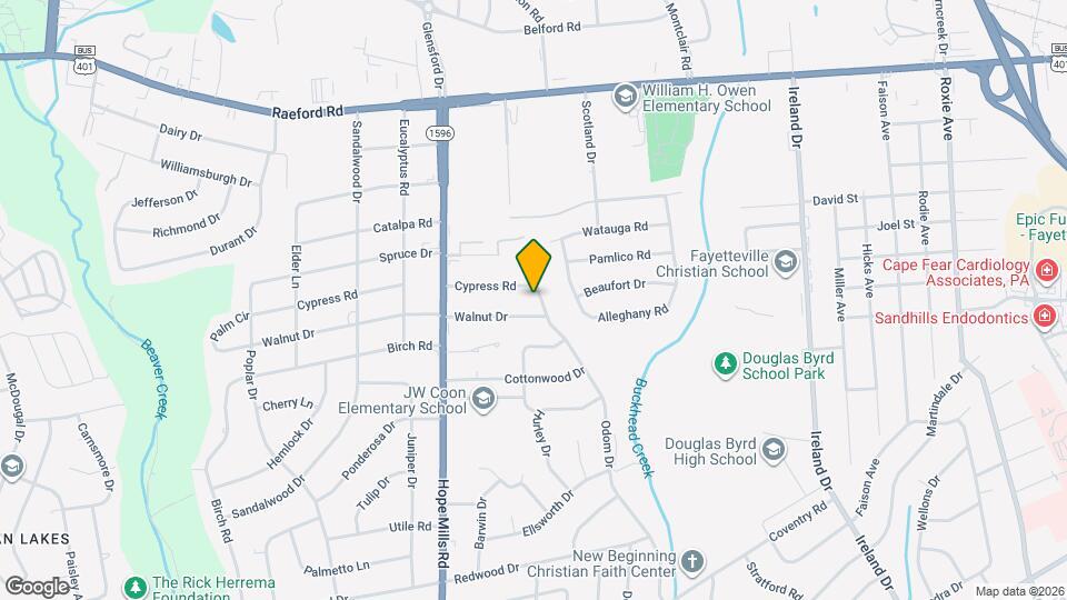 604 Odom Dr Mapa y Detalles de la Ubicación