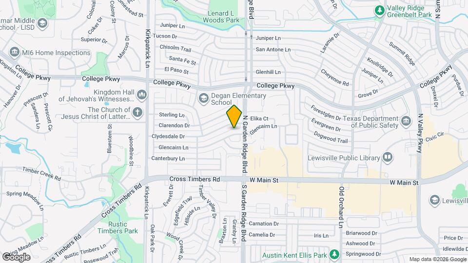 1613 Glencairn Ln Mapa y Detalles de la Ubicación