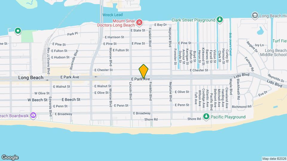 452 E Park Ave Map and Location Details