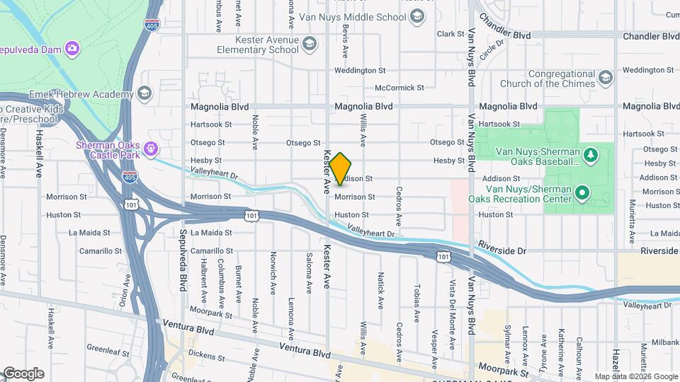 14843 Morrison St Map and Location Details