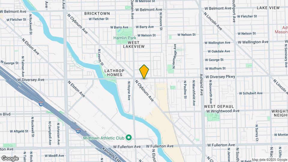1937 W Diversey Pkwy Map and Location Details