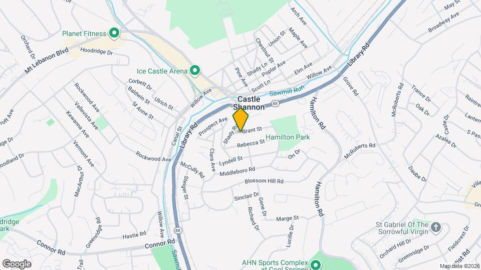 3751 Grant St Map and Location Details