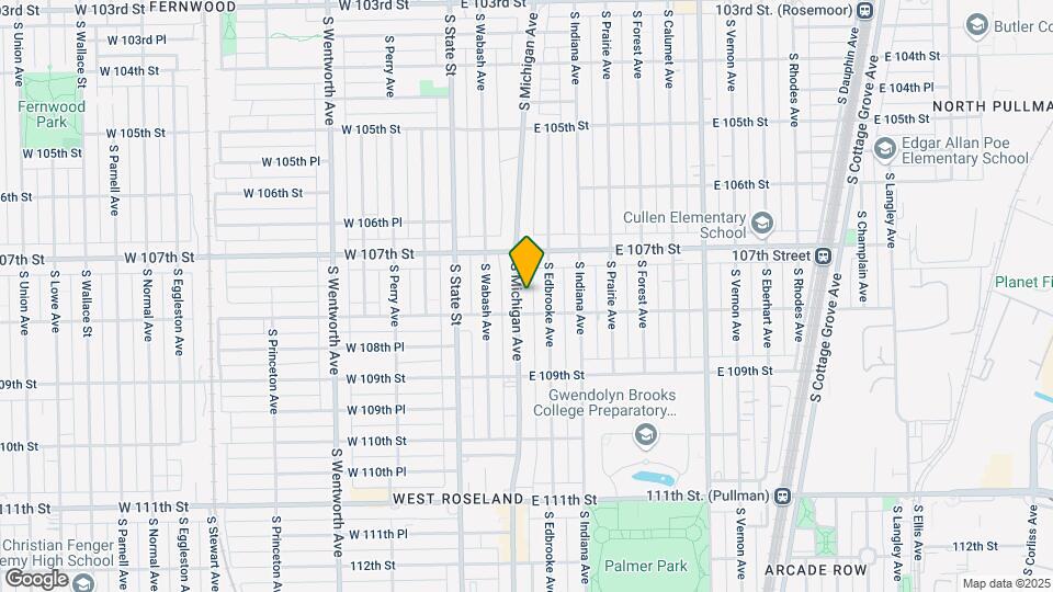 10747 S Michigan Ave, Unit Apartment B Map and Location Details