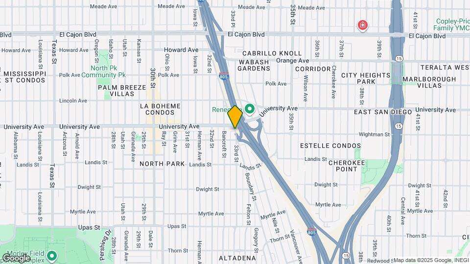 3832 Boundary St Map and Location Details