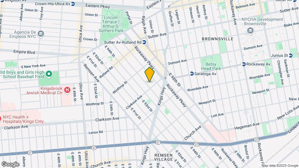 247 E 95th St Map and Location Details